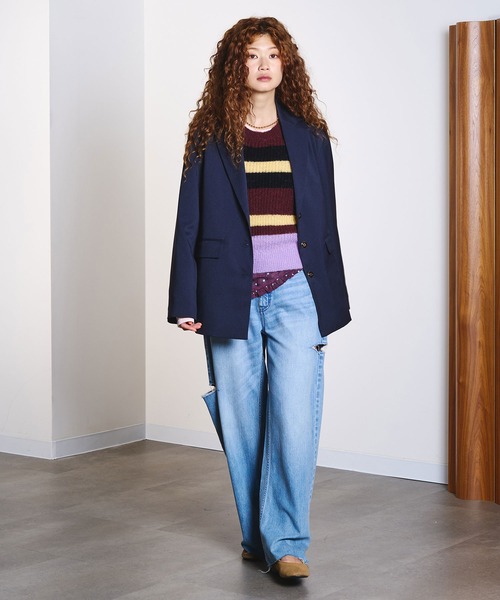 ROSE BUD(ローズバッド)の「TAILORED JACKET(テーラードジャケット・レディース・ブラウン/ネイビー・S/M)」の7枚目の写真