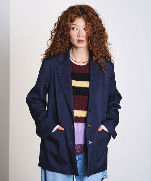 ROSE BUD(ローズバッド)の「TAILORED JACKET(テーラードジャケット・レディース・ブラウン/ネイビー・S/M)」の10枚目の写真