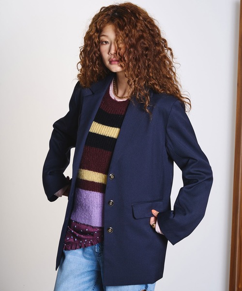 ROSE BUD(ローズバッド)の「TAILORED JACKET(テーラードジャケット・レディース・ブラウン/ネイビー・S/M)」の11枚目の写真