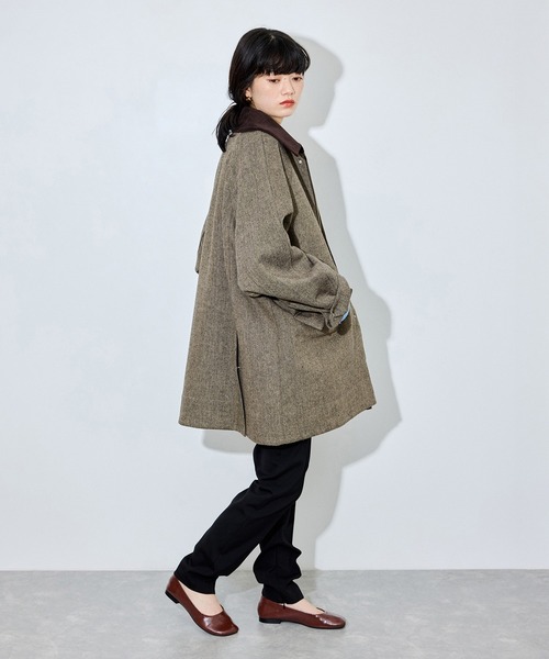 ADAM ET ROPE'（アダムエロペ）の「ライトツィードカバーオール（カバーオール・レディース・ブラウン・36/38）」の5枚目の写真