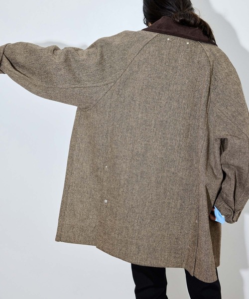 ADAM ET ROPE'（アダムエロペ）の「ライトツィードカバーオール（カバーオール・レディース・ブラウン・36/38）」の8枚目の写真