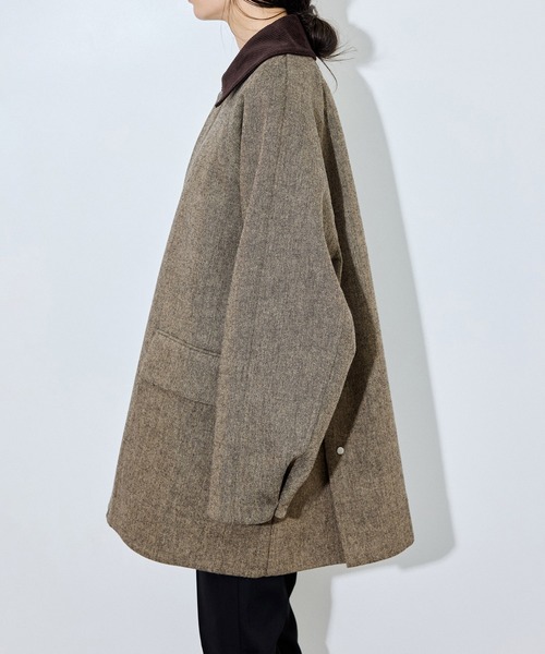 ADAM ET ROPE'（アダムエロペ）の「ライトツィードカバーオール（カバーオール・レディース・ブラウン・36/38）」の13枚目の写真