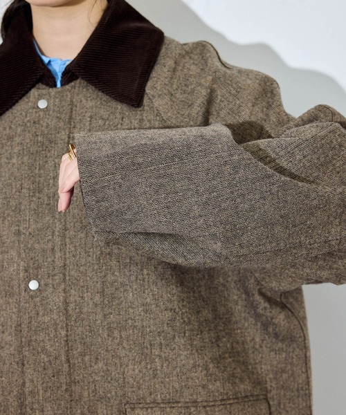 ADAM ET ROPE'（アダムエロペ）の「ライトツィードカバーオール（カバーオール・レディース・ブラウン・36/38）」の17枚目の写真