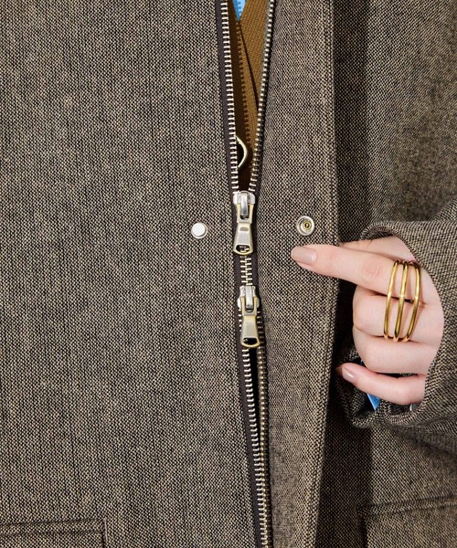 ADAM ET ROPE'（アダムエロペ）の「ライトツィードカバーオール（カバーオール・レディース・ブラウン・36/38）」の19枚目の写真
