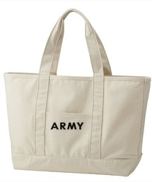 Ol' Basics(オール・ベーシックス) ビッグトートバッグ キャンバス ARMY ロゴ プリント 鞄 BAG アメカジ ミリタリー メンズ レディース ユニセックス