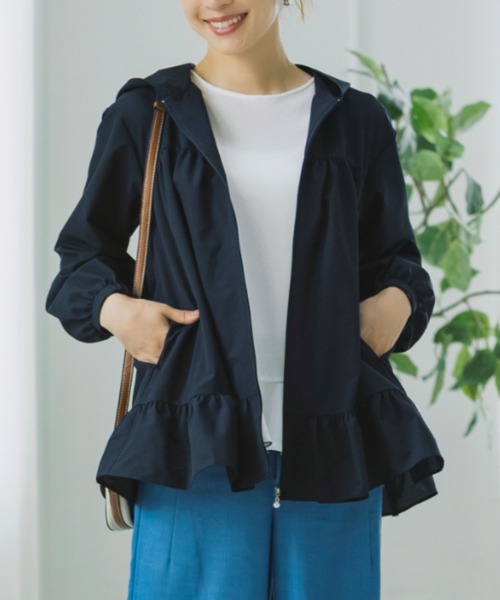 Sono(ソーノ)の「SONO/ソーノ UVカットティアードフーディ(その他アウター・レディース・ブラック/ネイビー・F)」の1枚目の写真