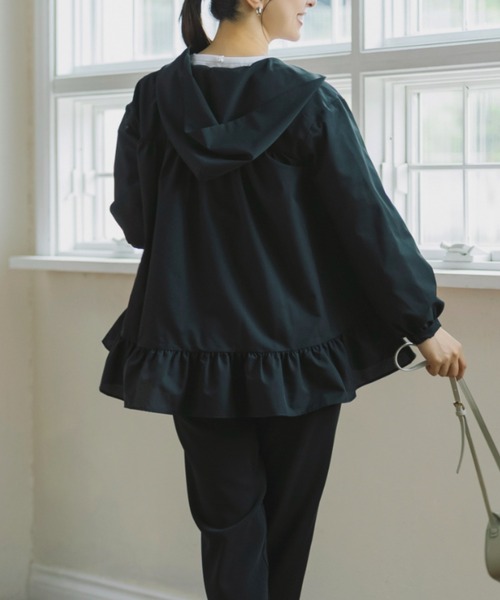 Sono(ソーノ)の「SONO/ソーノ UVカットティアードフーディ(その他アウター・レディース・ブラック/ネイビー・F)」の10枚目の写真