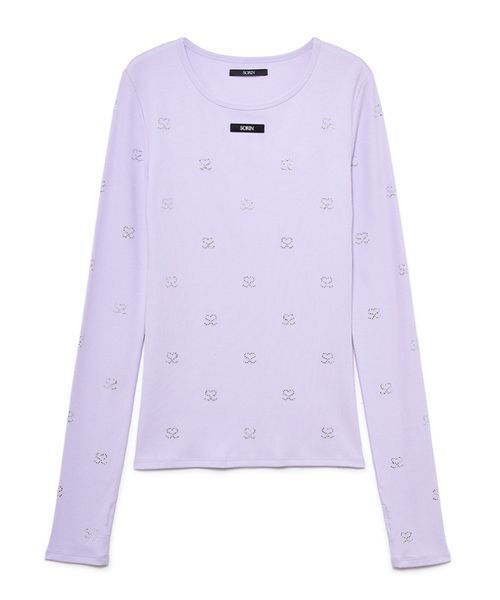 SORIN(ソリン )の「Smotif Jewerly Long T-shirt / SモチーフジュエリーロングTシャツ(Tシャツ/カットソー・レディース・ホワイト/ブラック/ライトブラウン/ライラック・38)」の13枚目の写真