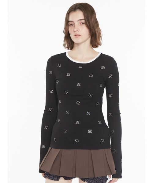 SORIN(ソリン )の「Smotif Jewerly Long T-shirt / SモチーフジュエリーロングTシャツ(Tシャツ/カットソー・レディース・ホワイト/ブラック/ライトブラウン/ライラック・38)」の15枚目の写真