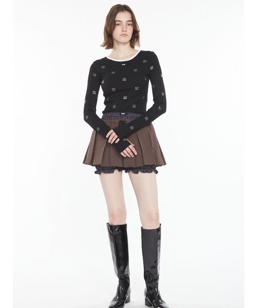 SORIN(ソリン )の「Smotif Jewerly Long T-shirt / SモチーフジュエリーロングTシャツ(Tシャツ/カットソー・レディース・ホワイト/ブラック/ライトブラウン/ライラック・38)」の18枚目の写真