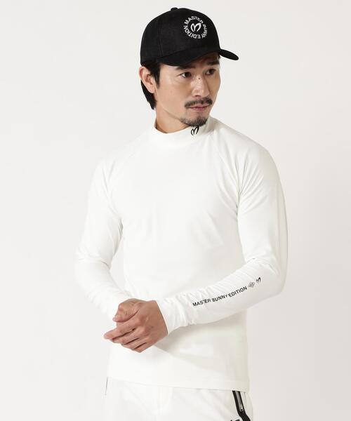 MASTER BUNNY EDITION(マスターバニーエディション)の「【MASTER BUNNY EDITION】ブリスター鹿の子長袖ハイネックカットソー(Tシャツ/カットソー・メンズ・ホワイト/グレー系その他/ブラック・LARGE/X-LARGE/XX-LARGE/MEDIUM)」の2枚目の写真
