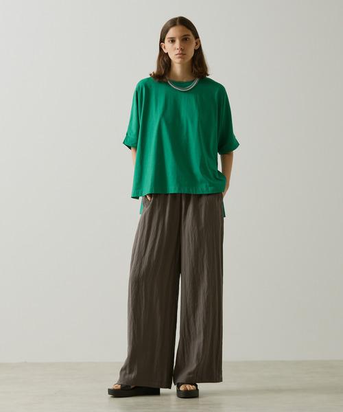 LOGEMENT DE CLAIRE（ロジュモンドクレール）の「ドルマンTシャツ（Tシャツ/カットソー・レディース・ブラック/ブルー系その他/オフホワイト・FREE）」の12枚目の写真
