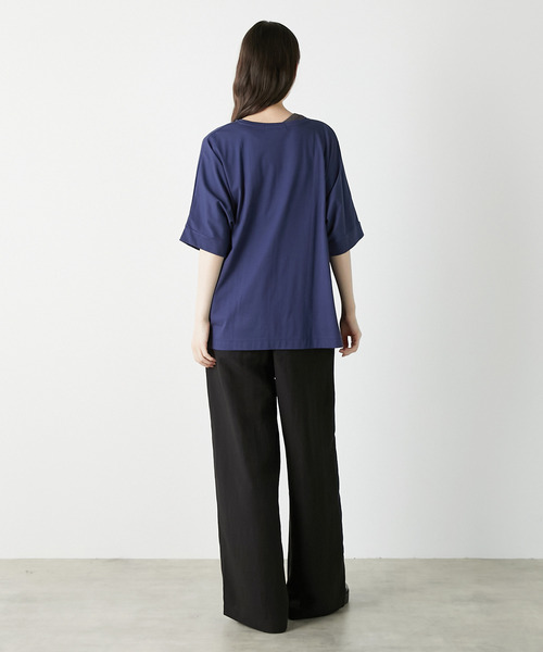 LOGEMENT DE CLAIRE（ロジュモンドクレール）の「ドルマンTシャツ（Tシャツ/カットソー・レディース・ブラック/ブルー系その他/オフホワイト・FREE）」の20枚目の写真