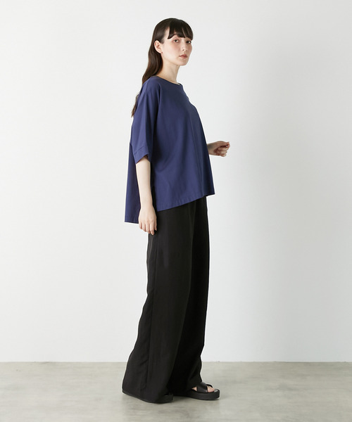 LOGEMENT DE CLAIRE（ロジュモンドクレール）の「ドルマンTシャツ（Tシャツ/カットソー・レディース・ブラック/ブルー系その他/オフホワイト・FREE）」の22枚目の写真