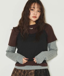 ３ピースレイヤードカットＴＯＰＳ