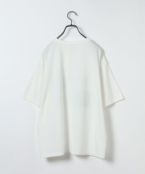 JEANASIS（ジーナシス）の「【HONGAMA】プリントTEE SS/1061794（Tシャツ/カットソー・レディース・ホワイト/グレー/ブラウン・FREE）」の6枚目の写真