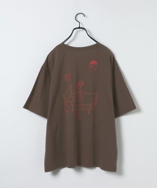 JEANASIS（ジーナシス）の「【HONGAMA】プリントTEE SS/1061794（Tシャツ/カットソー・レディース・ホワイト/グレー/ブラウン・FREE）」の15枚目の写真
