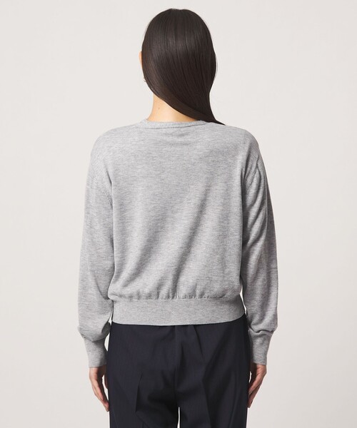 A DAY IN THE LIFE UNITED ARROWS(アデイインザライフユナイテッドアローズ)の「ウールブレンド カーディガン+ショートスリーブニット ‐セットアイテム・ウォッシャブル‐<A DAY IN THE LIFE>(ニット/セーター・レディース・ライトグレー/ブラック/ダークグリーン・FREE)」の9枚目の写真