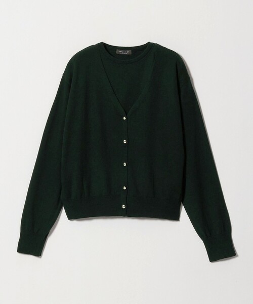 A DAY IN THE LIFE UNITED ARROWS(アデイインザライフユナイテッドアローズ)の「ウールブレンド カーディガン+ショートスリーブニット ‐セットアイテム・ウォッシャブル‐<A DAY IN THE LIFE>(ニット/セーター・レディース・ライトグレー/ブラック/ダークグリーン・FREE)」の17枚目の写真