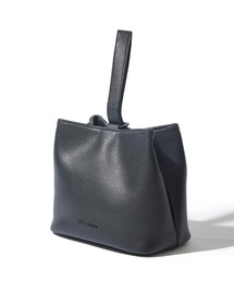 【WEB限定】Split Leather One Handle Drawstring Bag / スプリットレザー ワンハンドル 巾着バッグ