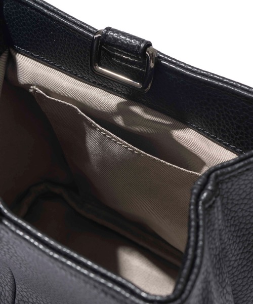 TETE HOMME(テットオム)の「【WEB限定】Split Leather One Handle Drawstring Bag / スプリットレザー ワンハンドル 巾着バッグ(ハンドバッグ・レディース・ブラック・FREE)」の8枚目の写真