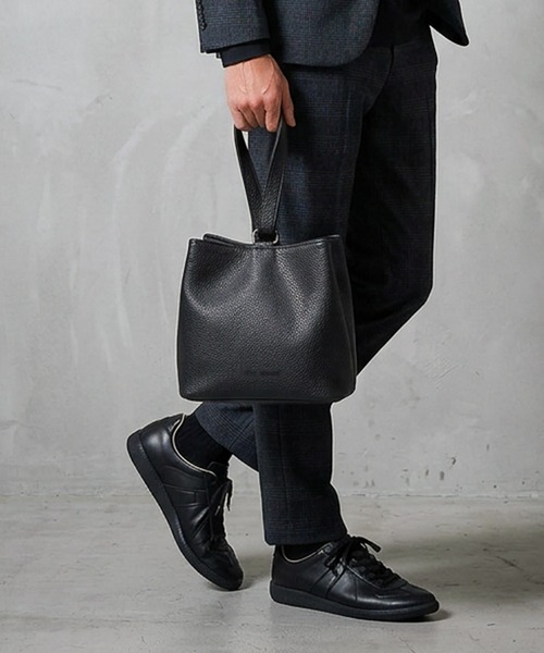 TETE HOMME(テットオム)の「【WEB限定】Split Leather One Handle Drawstring Bag / スプリットレザー ワンハンドル 巾着バッグ(ハンドバッグ・レディース・ブラック・FREE)」の13枚目の写真