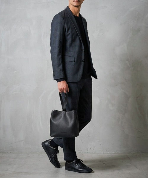 TETE HOMME(テットオム)の「【WEB限定】Split Leather One Handle Drawstring Bag / スプリットレザー ワンハンドル 巾着バッグ(ハンドバッグ・レディース・ブラック・FREE)」の16枚目の写真