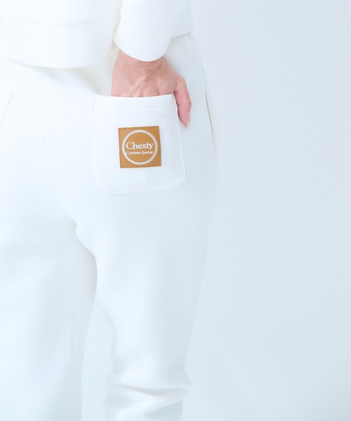 Chesty（チェスティー）の「sweat pants〈セットアップ対応〉（スウェットパンツ・レディース・ブラック/オフホワイト/グレー・0/1）」の2枚目の写真