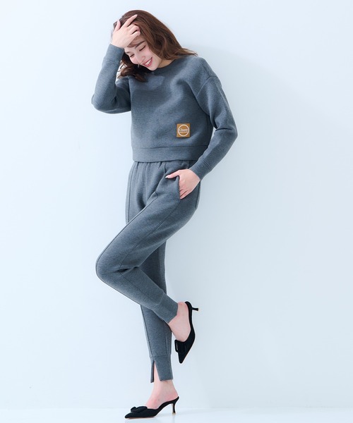 Chesty（チェスティー）の「sweat pants〈セットアップ対応〉（スウェットパンツ・レディース・ブラック/オフホワイト/グレー・0/1）」の15枚目の写真