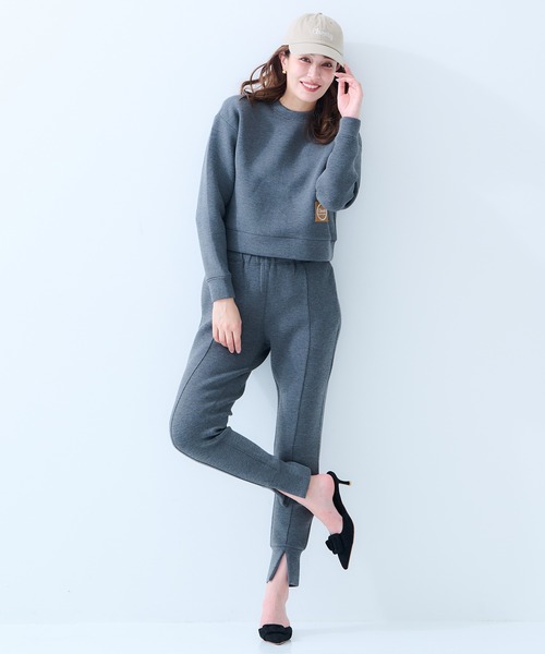 Chesty（チェスティー）の「sweat pants〈セットアップ対応〉（スウェットパンツ・レディース・ブラック/オフホワイト/グレー・0/1）」の19枚目の写真