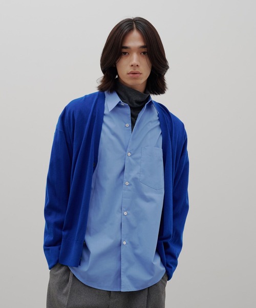 LOWRYS FARM（ローリーズファーム）の「【LFM(U)】16GVネックカーディガン　 1067318（ニット/セーター・メンズ・チャコールグレー/ブラック/ブルー・MEDIUM/LARGE）」の3枚目の写真
