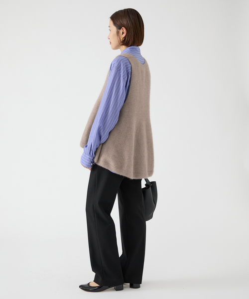 enrica(エンリカ)の「《追加》enrica/エンリカ FLARE KNIT TOP KNIT246(ニット/セーター・レディース・ウッド/チャコールグレー・FREE)」の7枚目の写真