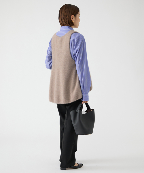 enrica(エンリカ)の「《追加》enrica/エンリカ FLARE KNIT TOP KNIT246(ニット/セーター・レディース・ウッド/チャコールグレー・FREE)」の8枚目の写真