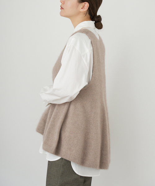 enrica(エンリカ)の「《追加》enrica/エンリカ FLARE KNIT TOP KNIT246(ニット/セーター・レディース・ウッド/チャコールグレー・FREE)」の12枚目の写真