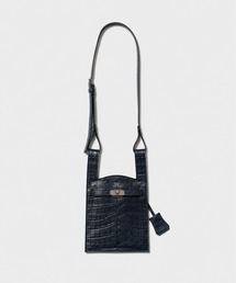 croco emboss market shoulder bag