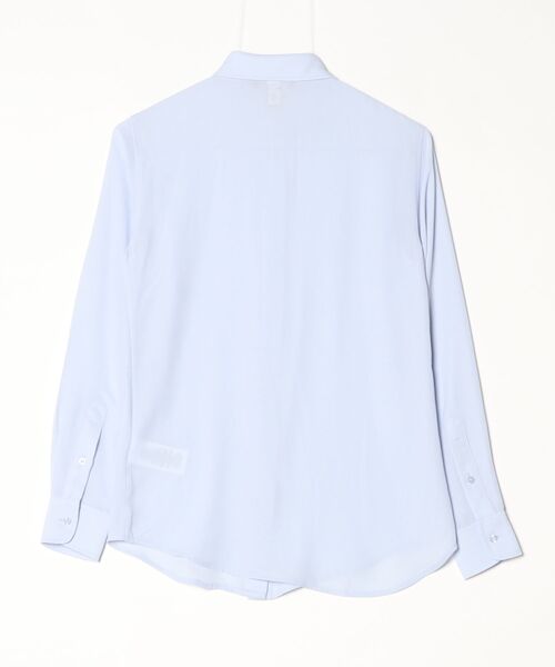 LAUREN RALPH LAUREN(ローレン ラルフ ローレン)の「クラシック フィット ジョーゼット シャツ(シャツ/ブラウス・レディース・ブルー・L/XXS/XS/S/M)」の8枚目の写真