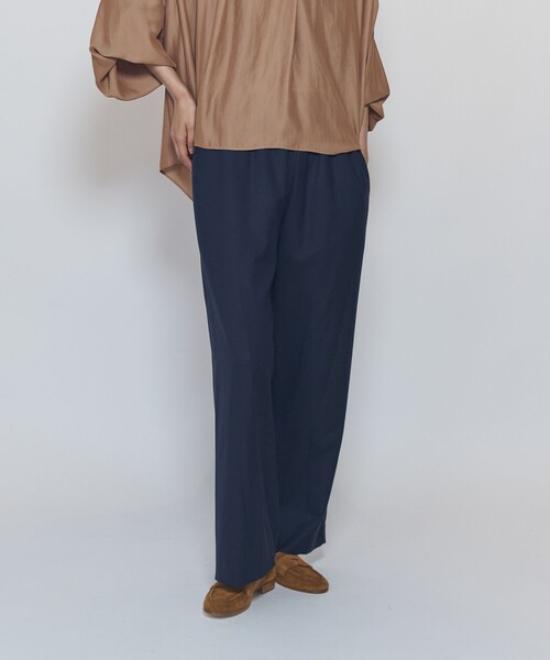 1er Arrondissement(プルミエアロンディスモン)の「ミックスウールイージーパンツ(その他パンツ・レディース・ネイビー/グレー・36/38)」の17枚目の写真
