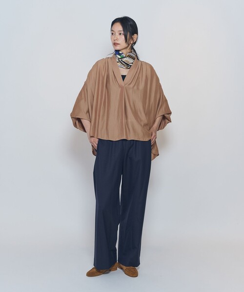 1er Arrondissement(プルミエアロンディスモン)の「ミックスウールイージーパンツ(その他パンツ・レディース・ネイビー/グレー・36/38)」の19枚目の写真