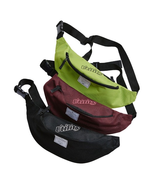 EFFECTEN（エフェクテン）の「【EFFECTEN】Utility embroidery belt bag（ボディバッグ/ウエストポーチ・メンズ・ブラック/イエロー系その他/バーガンディー・FREE）」の4枚目の写真