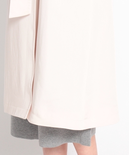 AG by aquagirl(エージーバイアクアガール)の「ツイルトレンチ風コート(トレンチコート・レディース・ブラック/ベージュ/ホワイト・38)」の9枚目の写真