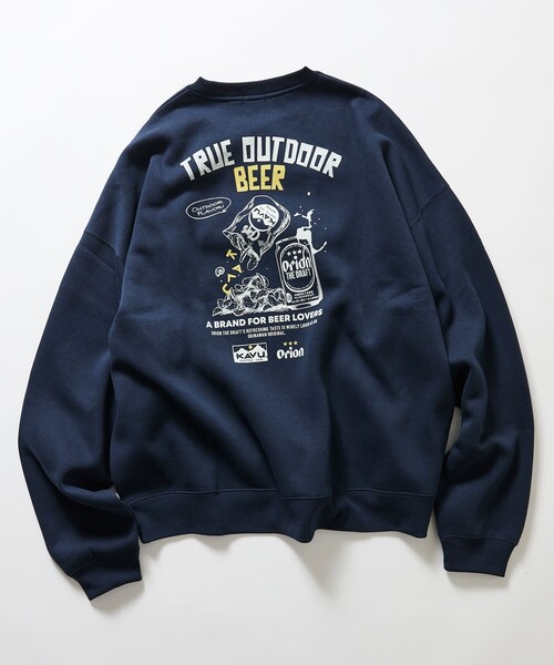KAVU(カブー)の「KAVU/カブー 限定展開 KAVU×ORION 別注 ビッグシルエット アニマルバックプリント クルーネック スウェット BEER&GRASS(スウェット・メンズ・アッシュグレー/ブラック/ベージュ/ネイビー・SMALL/MEDIUM/LARGE)」の12枚目の写真