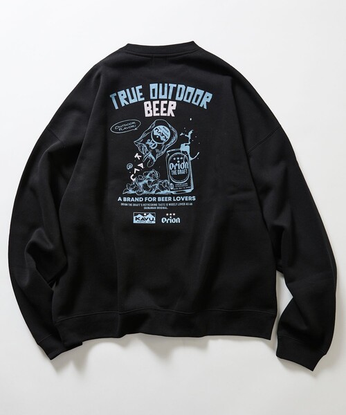 KAVU(カブー)の「KAVU/カブー 限定展開 KAVU×ORION 別注 ビッグシルエット アニマルバックプリント クルーネック スウェット BEER&GRASS(スウェット・メンズ・アッシュグレー/ブラック/ベージュ/ネイビー・SMALL/MEDIUM/LARGE)」の14枚目の写真