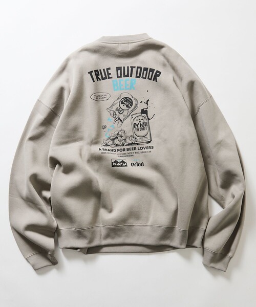 KAVU(カブー)の「KAVU/カブー 限定展開 KAVU×ORION 別注 ビッグシルエット アニマルバックプリント クルーネック スウェット BEER&GRASS(スウェット・メンズ・アッシュグレー/ブラック/ベージュ/ネイビー・SMALL/MEDIUM/LARGE)」の16枚目の写真