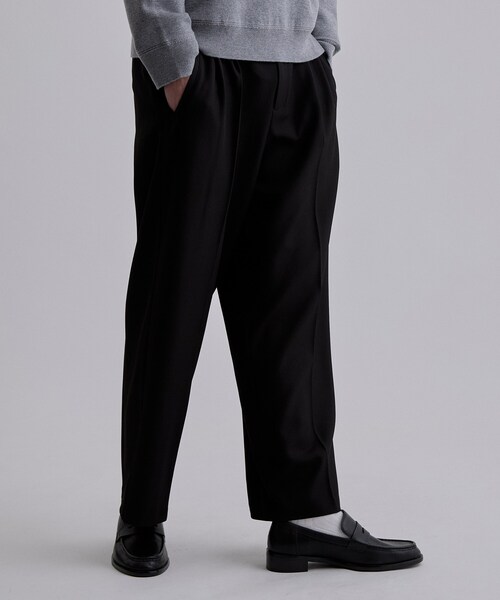tk.TAKEO KIKUCHI（ティーケータケオキクチ）の「ウールライク2タックワイドスラックス（その他パンツ・メンズ・チャコールグレー/ブラック・02/03/04）」の17枚目の写真