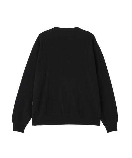 AVIREX(アヴィレックス)の「《直営店限定》HONEYCOMB HENRY L/S RIB T-SHIRT / ハニカム ヘンリー 長袖Tシャツ / AVIREX / アヴィレックス(Tシャツ/カットソー・メンズ・ブラック/キナリ・M/2XL/XL/L)」の6枚目の写真