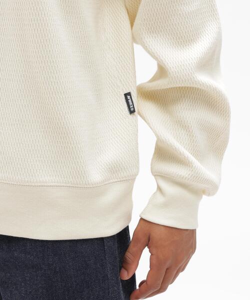 AVIREX(アヴィレックス)の「《直営店限定》HONEYCOMB HENRY L/S RIB T-SHIRT / ハニカム ヘンリー 長袖Tシャツ / AVIREX / アヴィレックス(Tシャツ/カットソー・メンズ・ブラック/キナリ・M/2XL/XL/L)」の18枚目の写真