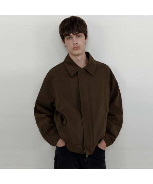 WEDNESDAY OASIS(ウェンズデーオアシス)の「パネルツイルポケットジャンパー_KHAKI BROWN(WCB6OT05)(ブルゾン・メンズ・カーキブラウン・MEDIUM/LARGE)」の1枚目の写真
