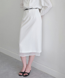 Les layered skirt (white)