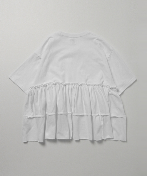 Ray BEAMS（レイビームス）の「Yuumi ARIA / PATCH WORK Tシャツ（Tシャツ/カットソー・レディース・ホワイト/ブラック/ワイン・ONE SIZE）」の21枚目の写真