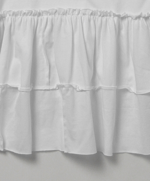 Ray BEAMS（レイビームス）の「Yuumi ARIA / PATCH WORK Tシャツ（Tシャツ/カットソー・レディース・ホワイト/ブラック/ワイン・ONE SIZE）」の9枚目の写真